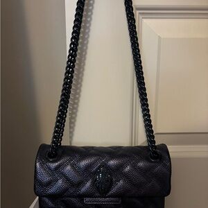 Kurt Geiger Black Quilted Crossbody Bag